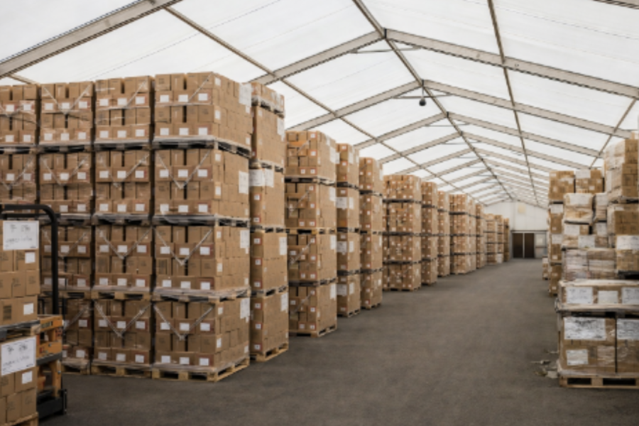 Doorwerktent Opslagtent huren